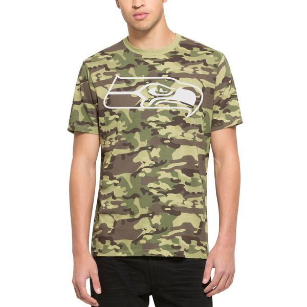 Mens Seattle Seahawks 47 Camo Alpha T-Shirt