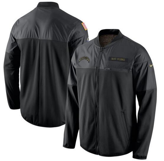 NFL San Diego Chargers Black Salute to Service Jacket