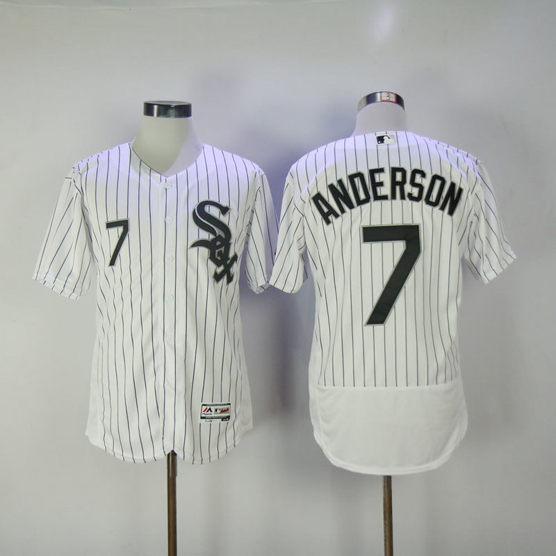 MLB Chicago White Sox #7 Anderson White Elite Jersey