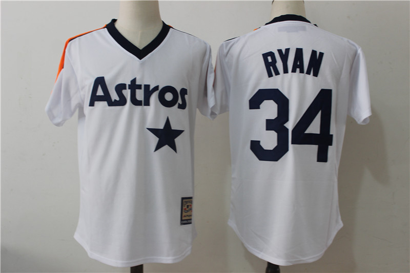 MLB Houston Astros #34 Ryan White Throwback Jersey