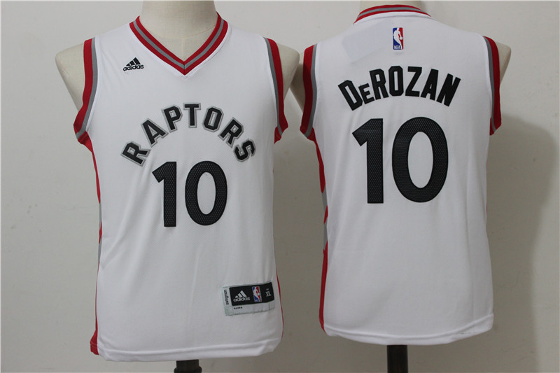 NBA Toronto Raptors #10 DeRozan White Youth Jersey