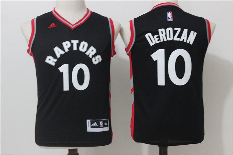NBA Toronto Raptors #10 DeRozan Black Youth Jersey