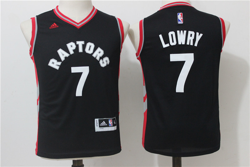 NBA Toronto Raptors #7 Lowry Black Youth Jersey