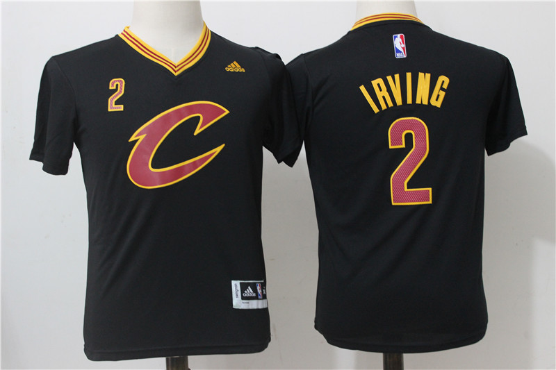 NBA Cleveland Cavaliers #2 Irving Kids Black Jersey