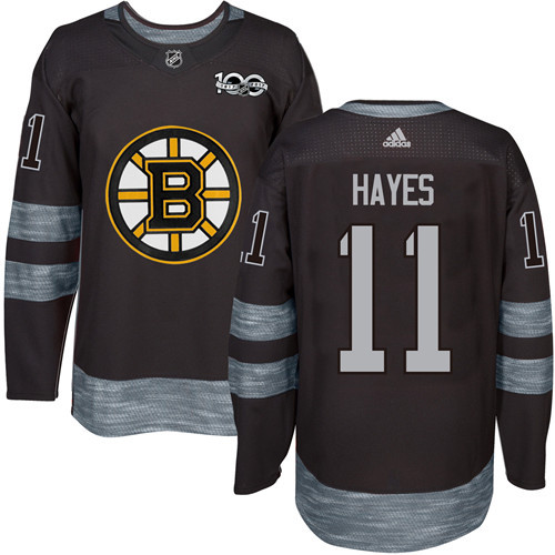 NHL Boston Bruins #11 Hayes 100th Anniversary Hockey Jersey