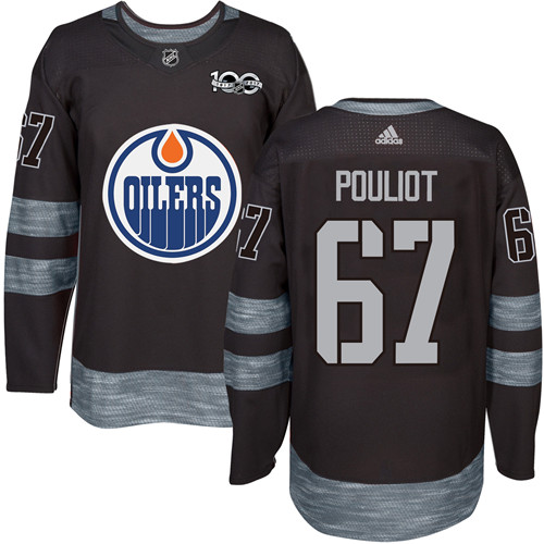 NHL Edmonton Oilers #67 Pouliot 100th Anniversary Hockey Jersey