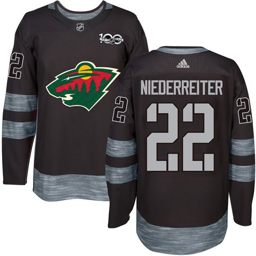 NHL Minnesota Wild #22 Niederreiter 100th Anniversary Hockey Jersey