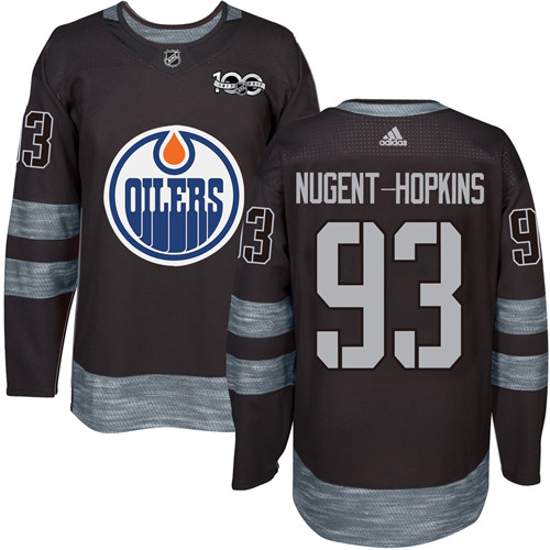 NHL Edmonton Oilers #93 Nugent-Hopkins 100th Anniversary Hockey Jersey