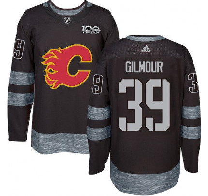 NHL Calgary Flames #39 Gilmour 100th Anniversary Hockey Jersey