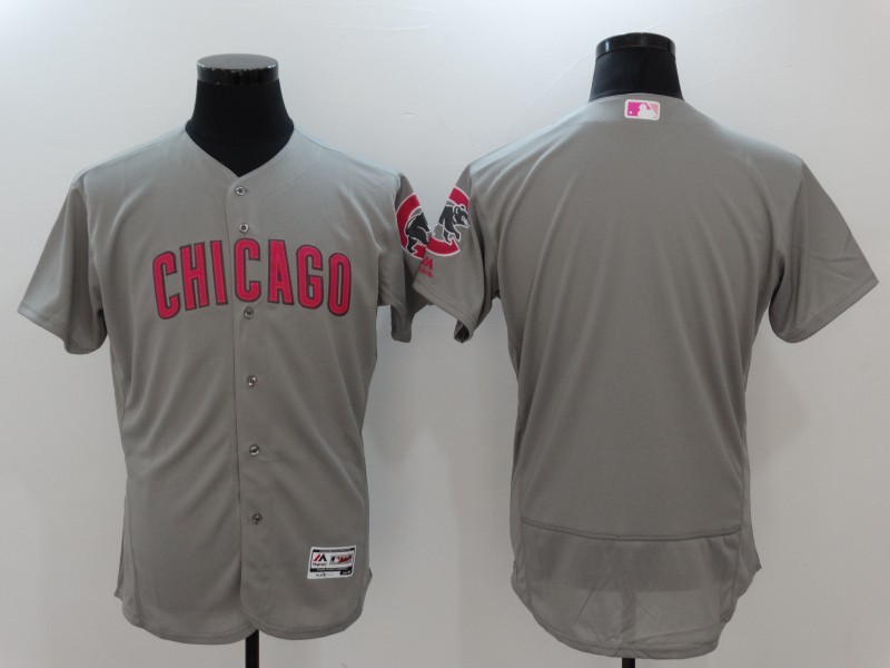 MLB Chicago Cubs Blank Grey Monthers Day Elite Jersey