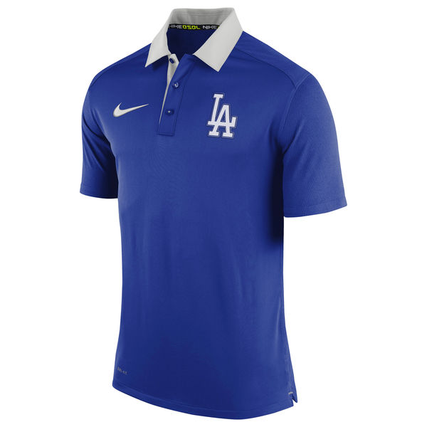 Mens Los Angeles Dodgers Nike Royal Authentic Collection Dri-FIT Elite Polo