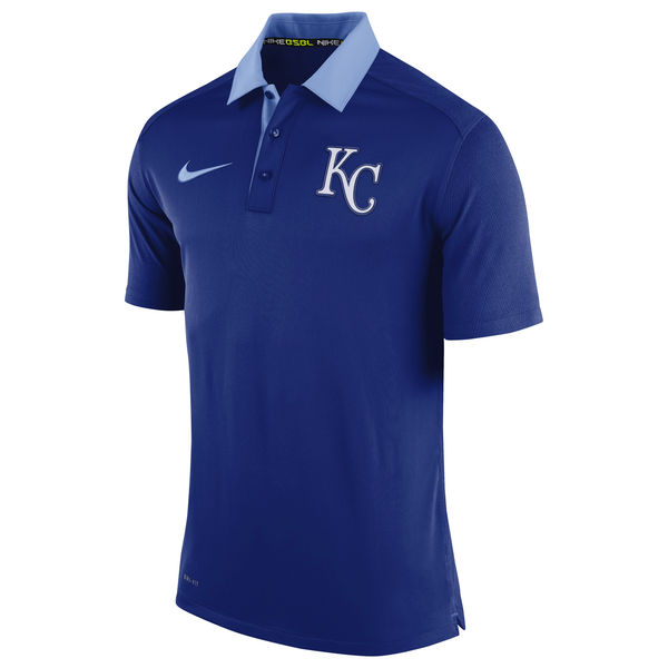 Mens Kansas City Royals Nike Royal Authentic Collection Dri-FIT Elite Polo