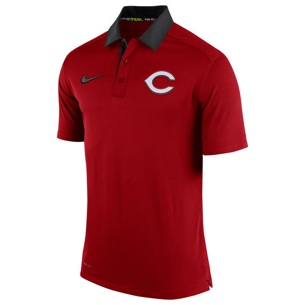 Mens Cincinnati Reds Nike Red Authentic Collection Dri-FIT Elite Polo