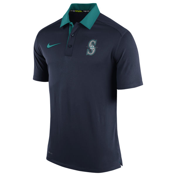 Mens Seattle Mariners Nike Navy Authentic Collection Dri-FIT Elite Polo
