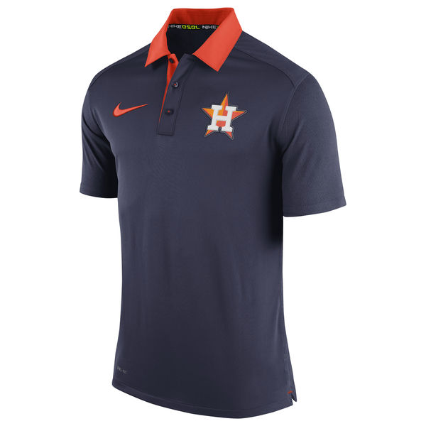 Mens Houston Astros Nike Navy Authentic Collection Dri-FIT Elite Polo