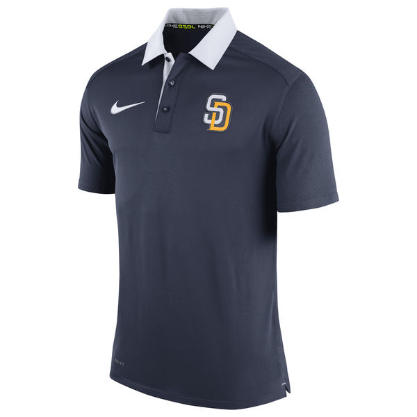 Mens San Diego Padres Nike Navy Authentic Collection Dri-FIT Elite Polo