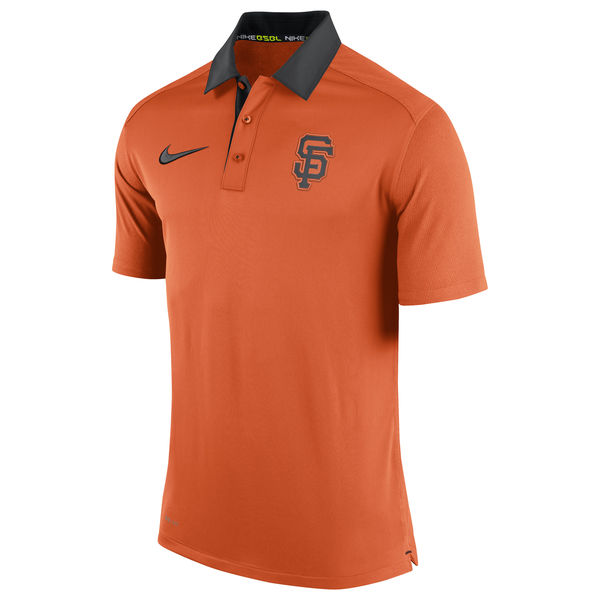 Mens San Francisco Giants Nike Orange Authentic Collection Dri-FIT Elite Polo