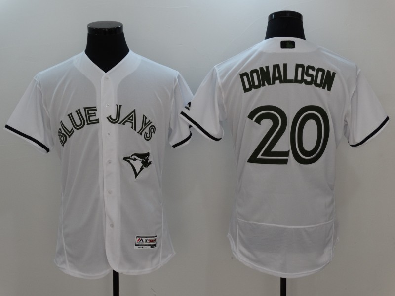 MLB Toronto Blue Jays #20 Donaldson White Anniversary Elite Jersey