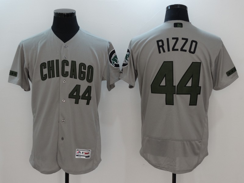 MLB Chicago Cubs #44 Rizzo Grey Anniversary Elite Jersey