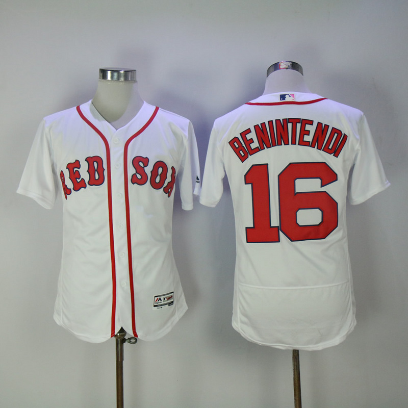 MLB Boston Red Sox #16 Benintendi White Elite Jersey