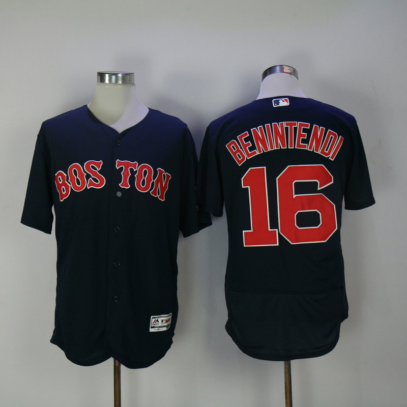 MLB Boston Red Sox #16 Benintendi D.Blue Elite Jersey