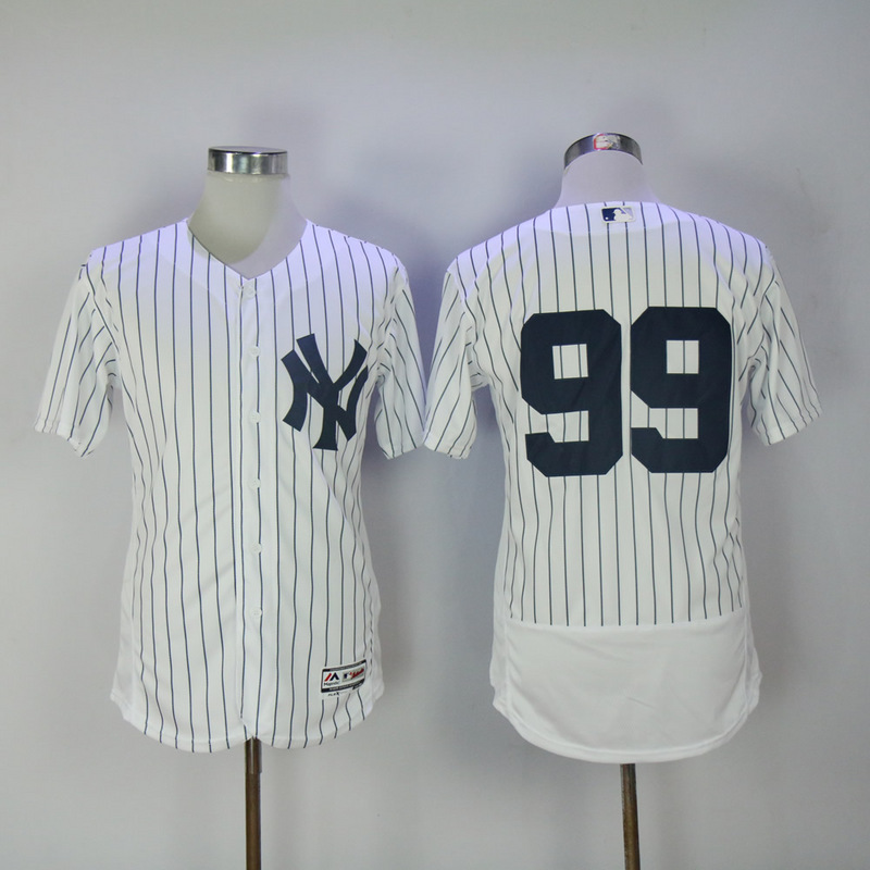 MLB New York Yankees #99 Judge White Elite Jersey