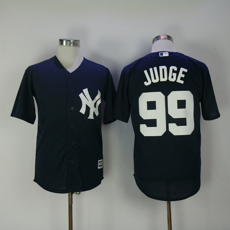 MLB New York Yankees #99 Judge D.Blue Game Jersey-Blue