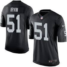 Nike Oakland Raiders #51 Irving Black Elite Jersey