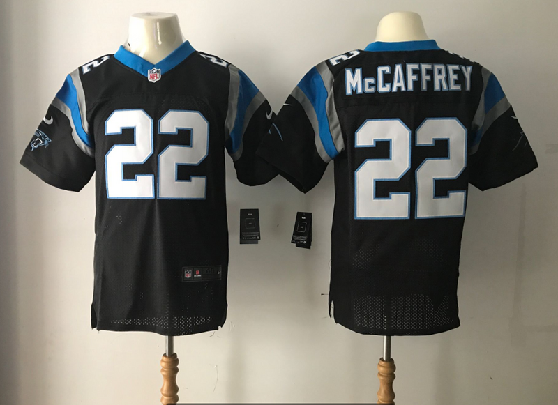 NFL Carolina Panthers #22 McCaffrey Black Elite Jersey