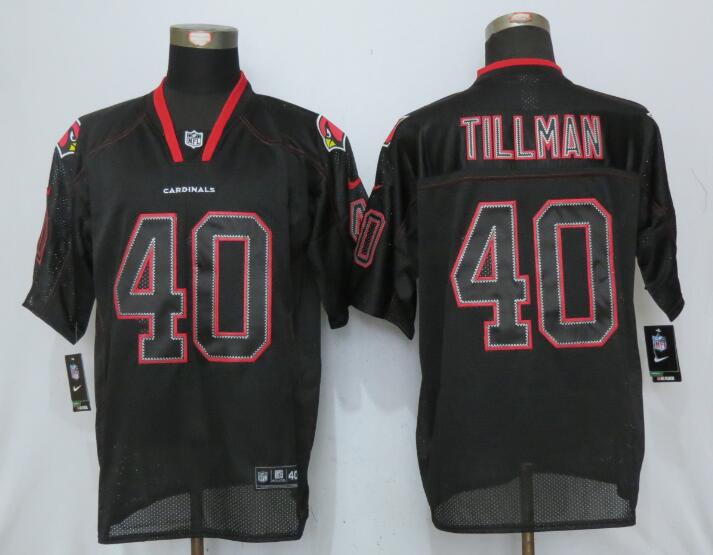 New Nike Arizona Cardinals 40 Tillman Lights Out Black Elite Jersey