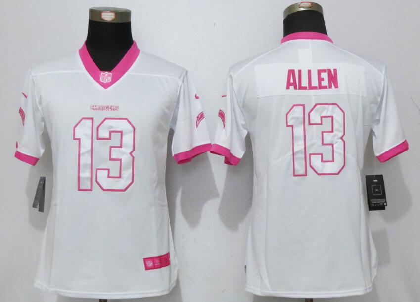 Women New Nike San Diego Chargers #13 Allen Rush Fashion Jersey  