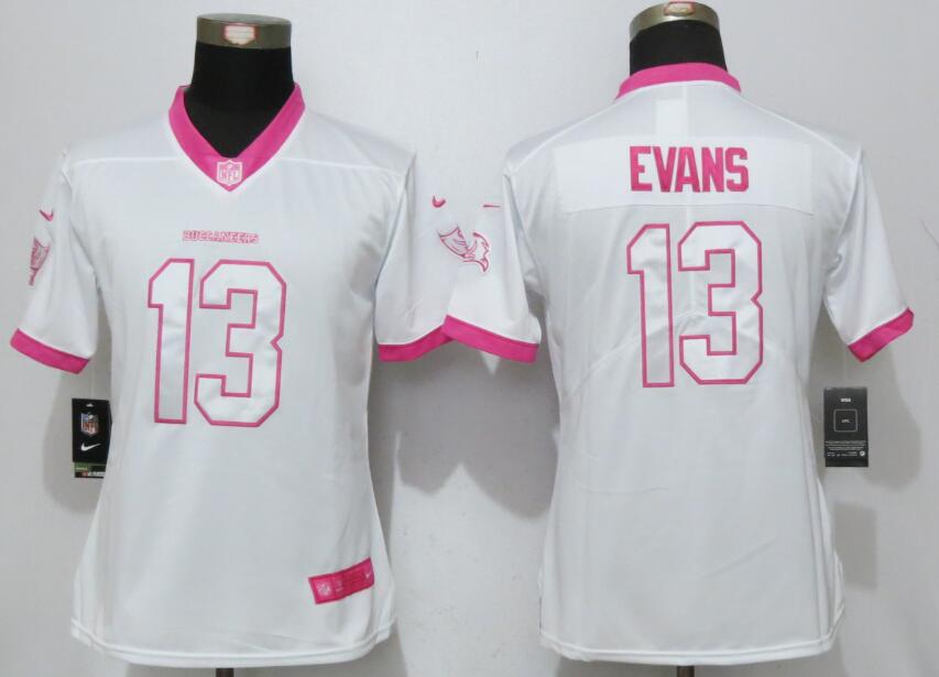 Women New Nike Tampa Bay Buccaneers #13 Evans Rush Fashion Jersey