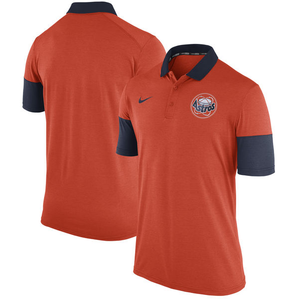 Mens Houston Astros Nike Orange Cooperstown Collection Polo