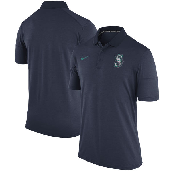 Mens Seattle Mariners Nike Navy Polo