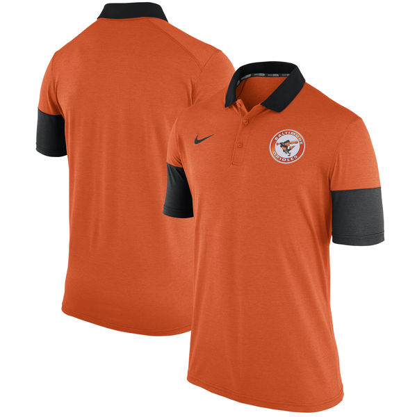 Mens Baltimore Orioles Nike Orange Cooperstown Collection Polo