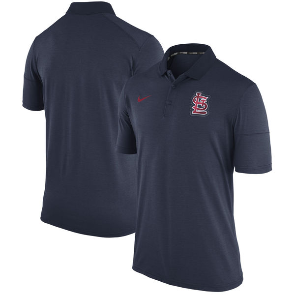 Mens St. Louis Cardinals Nike Navy Polo