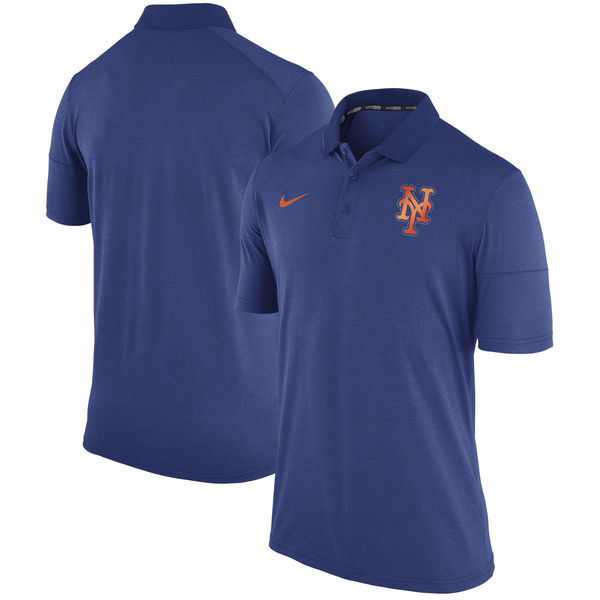 Mens New York Mets Nike Royal Polo
