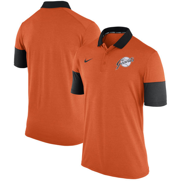 Mens San Francisco Giants Nike Orange Cooperstown Collection Polo