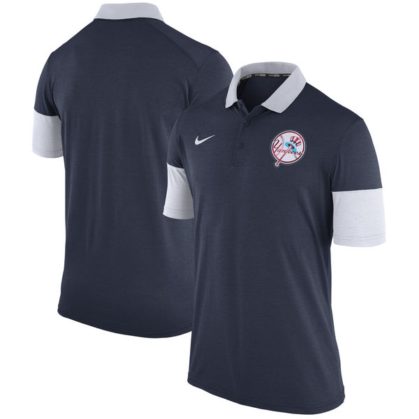 Mens New York Yankees Nike Navy Cooperstown Collection Polo
