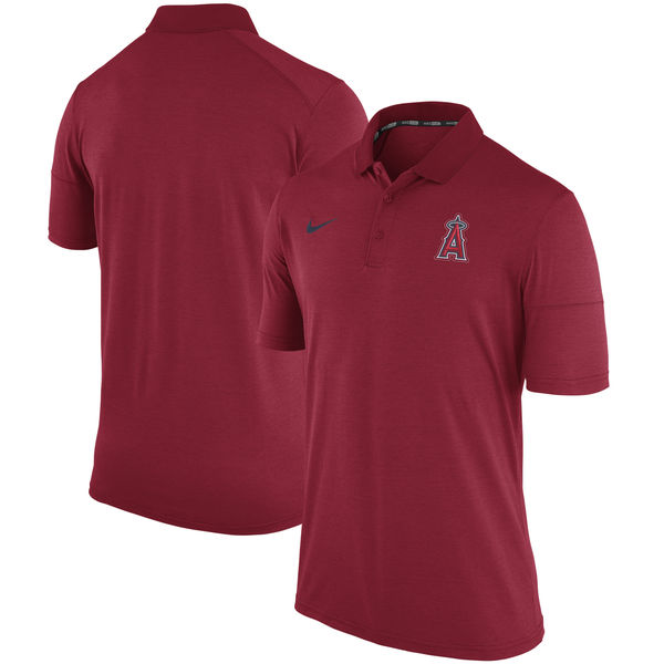 Mens Los Angeles Angels of Anaheim Nike Red Polo