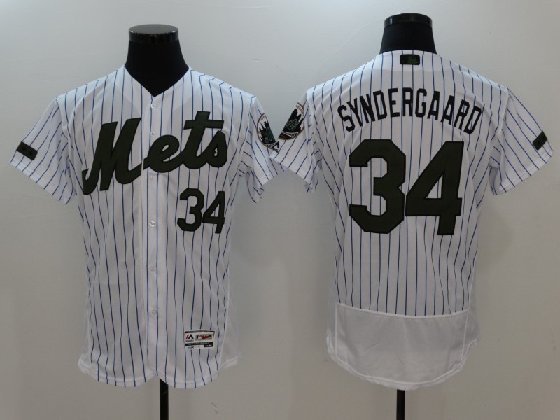 MLB New York Mets #34 Syndergaard White Memorial Day Elite Jersey