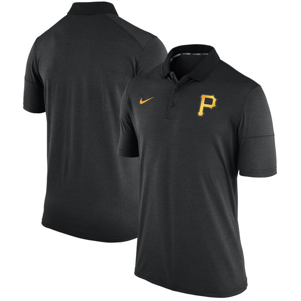 Mens Pittsburgh Pirates Nike Black Polo