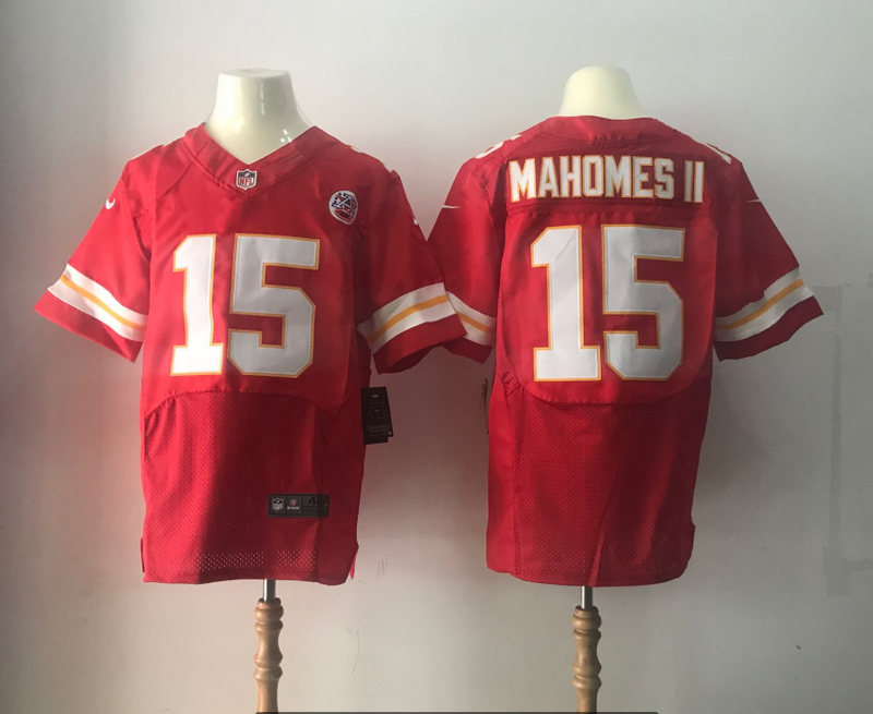 NFL Kansas City Chiefs #15 Mahomes II Red Elite Jersey