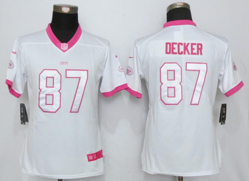Womens New York Jets #87 Decker Rush Fashion Jersey