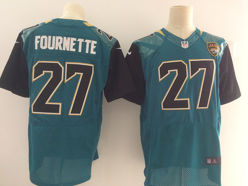 NFL Jacksonville Jaguars #27 Fournette Green Elite Jersey