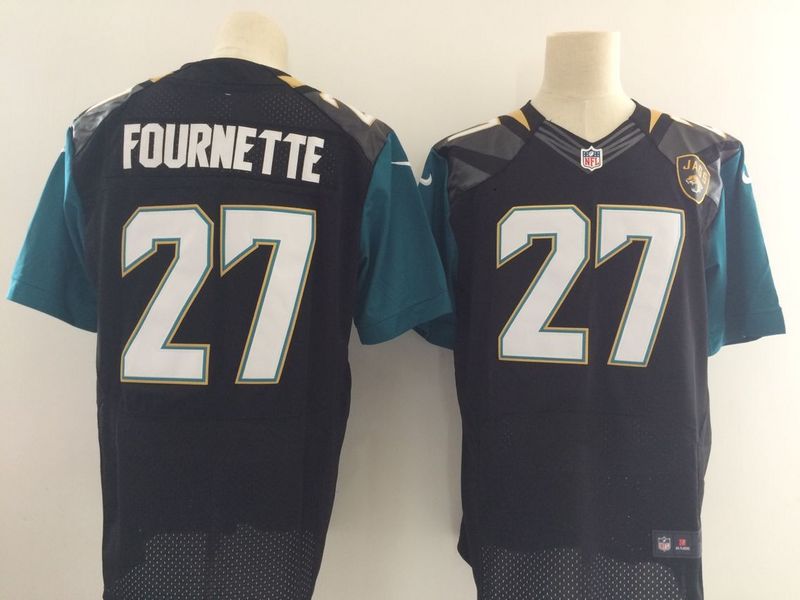 NFL Jacksonville Jaguars #27 Fournette Black Elite Jersey