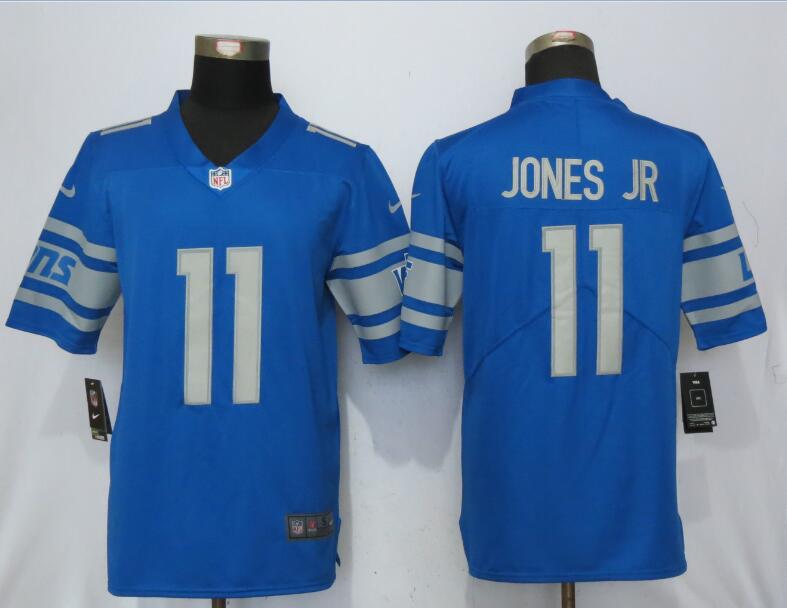 NFL Detroit Lions #11 Jones JR Blue Vapor Untouchable Limited Player