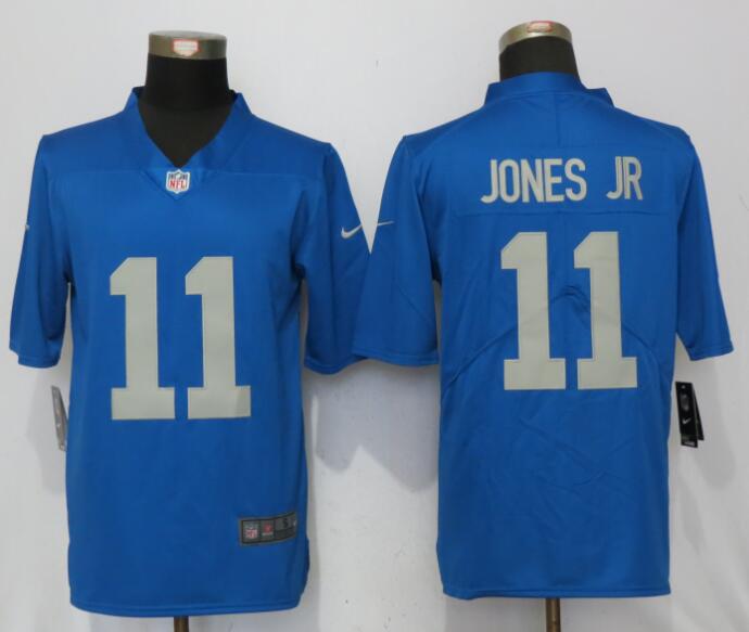 New Nike Detroit Lions #11 Jones JR Blue Vapor Untouchable Limited Jersey