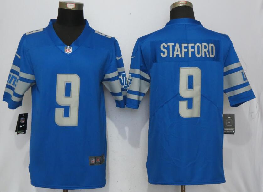 NFL Detroit Lions #9 Stafford Blue Vapor Untouchable Limited Player