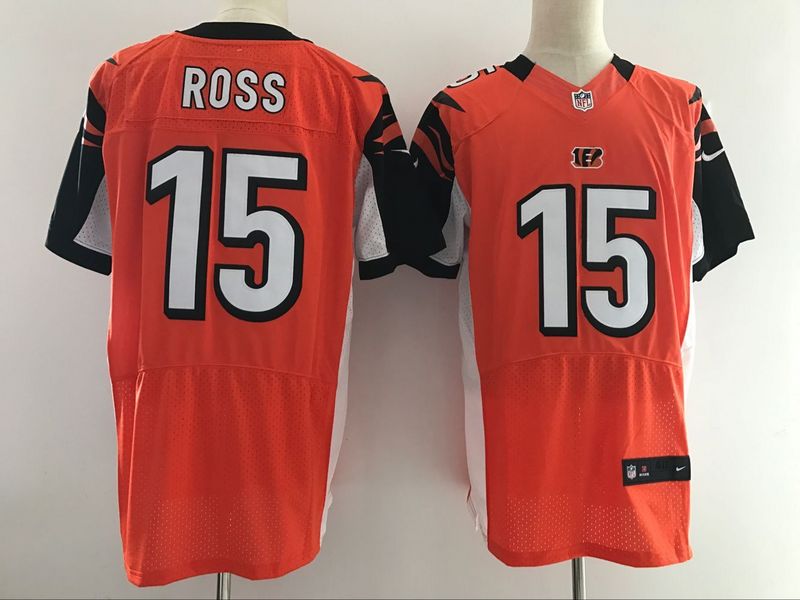 Nike Cincinnati Bengals #15 Ross Orange Elite Jersey